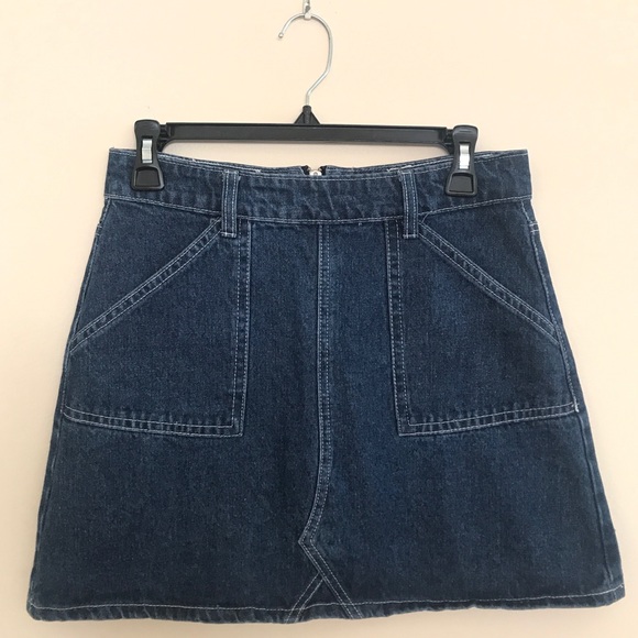 cotton on white denim skirt